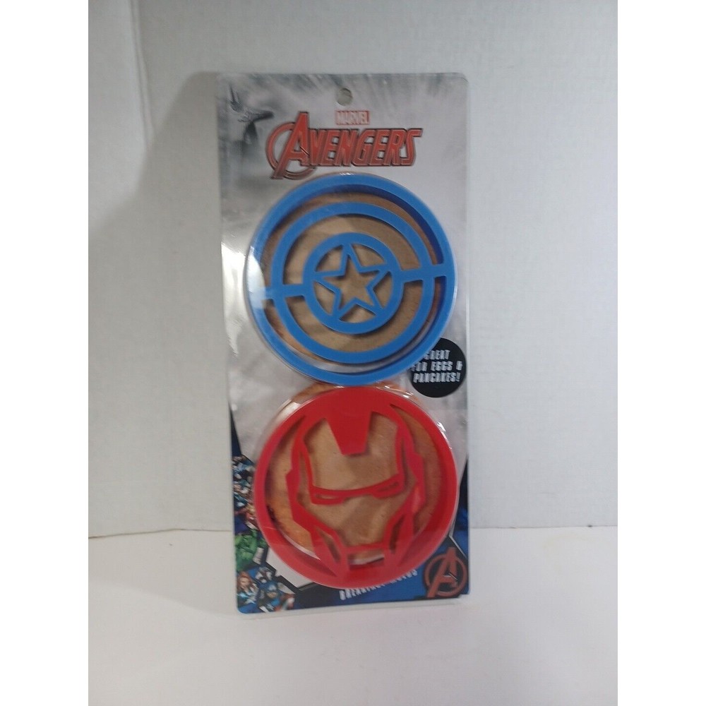 2 Marvel Avengers Silicone Pancake and Egg Breakfast Molds